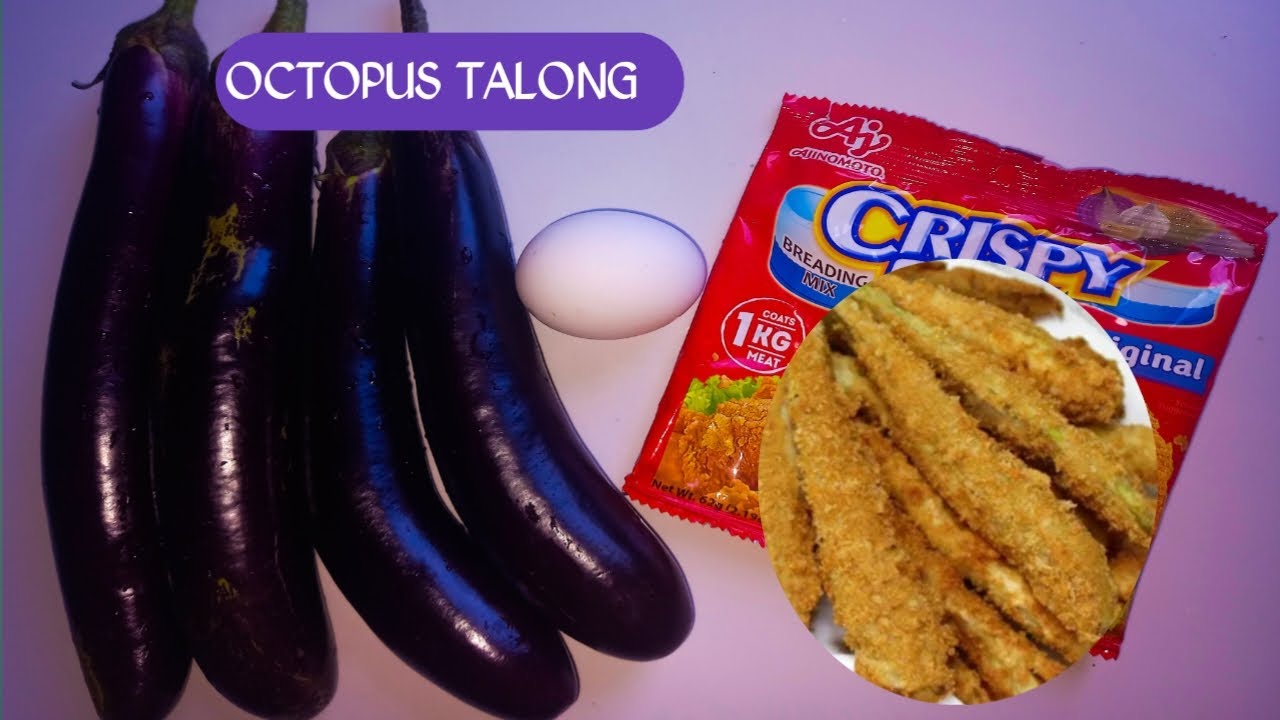 CRISPY FRIED OCTOPUS TALONG | eggplant recipe | talong recipe | quick recipes | Mariz cooking