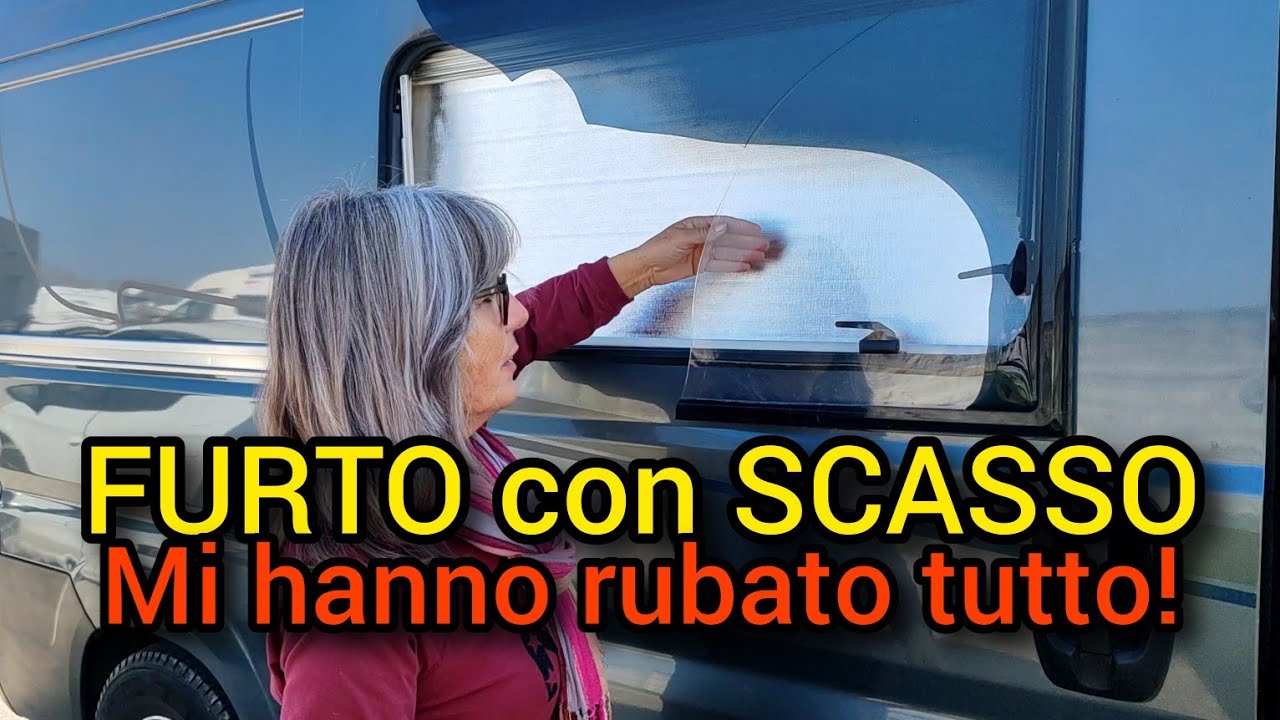 Furto in camper e gravi danni