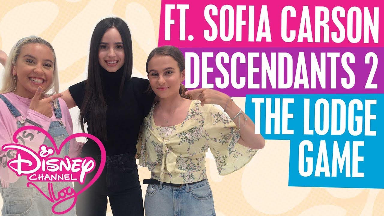 DISNEY CHANNEL VLOG WITH SOFIA CARSON | DESCENDANTS 2 | THE LODGE GAME