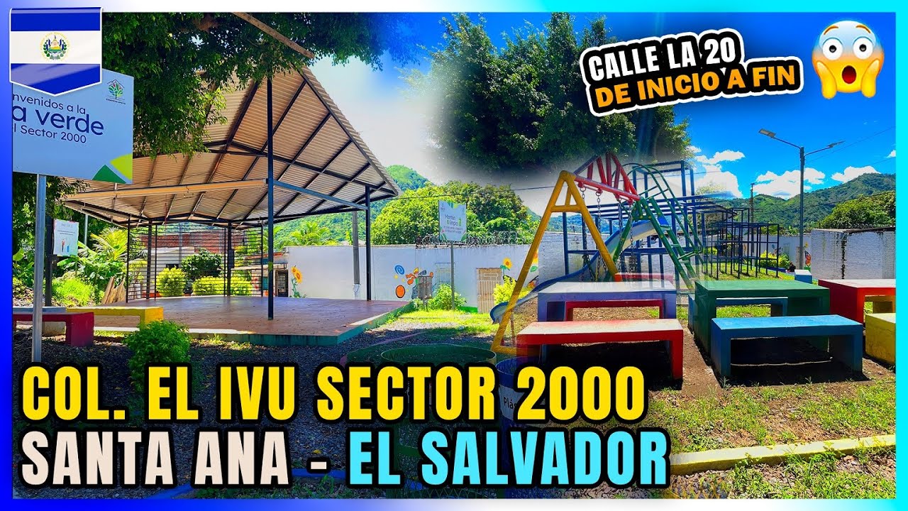 🇸🇻 Caminando Santa Ana El Salvador | COLONIA EL IVU | CALLE LA 20 | Sector 2000