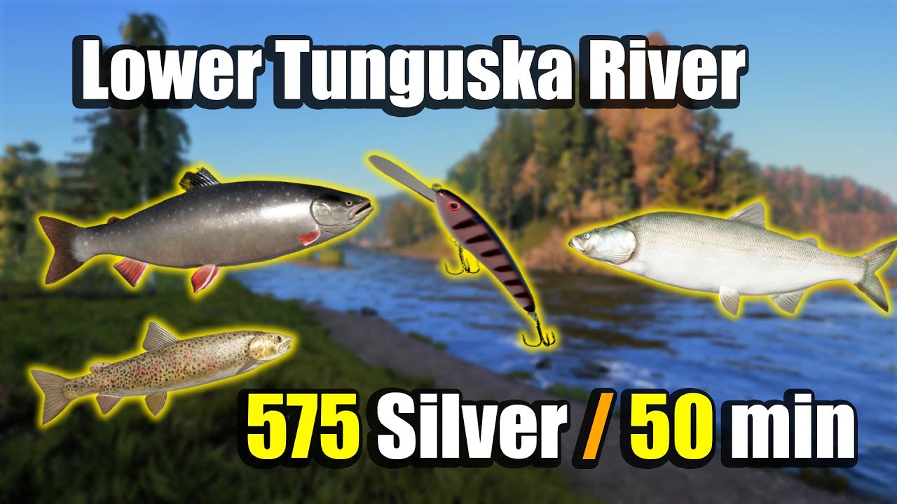 🎣Russian Fishing 4 RF4 - Lower Tunguska River Trolling Spot#358