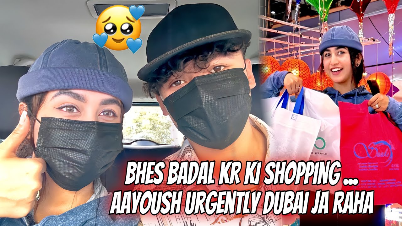 Mask or topi k sath bhi janta na pechan  Lia 😅 ||aayoush Dubai ja raha for few hours 