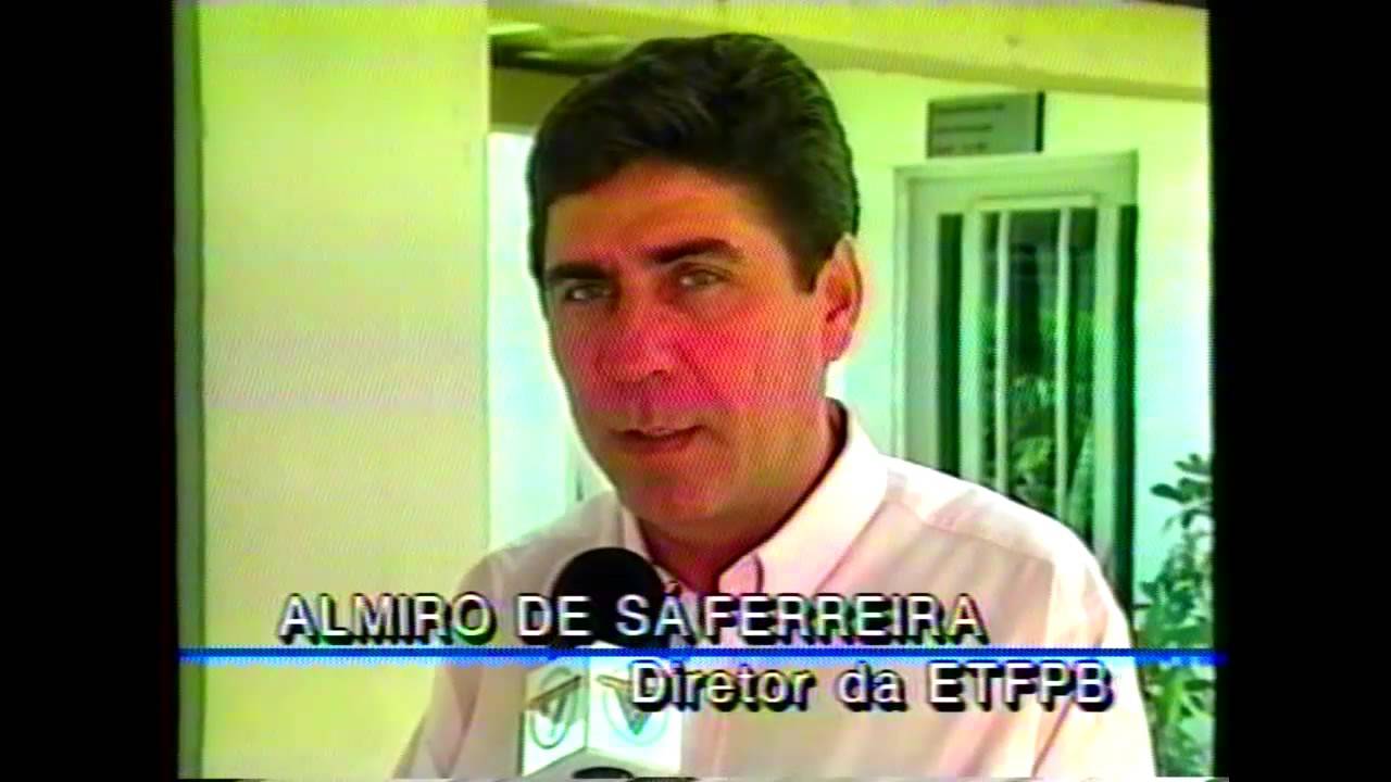 Reportagem na TV Tambaú sobre os 86 Anos da ETFPB. 1995.