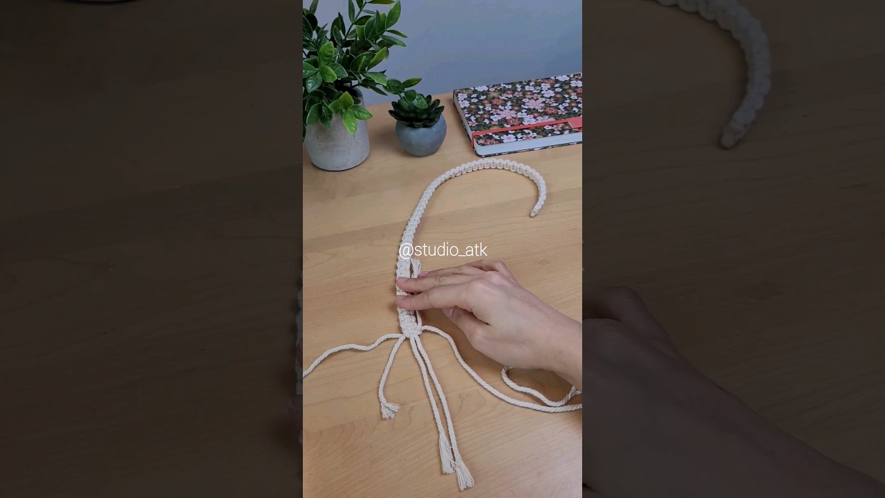 How to add cord when running short in macrame square knot.