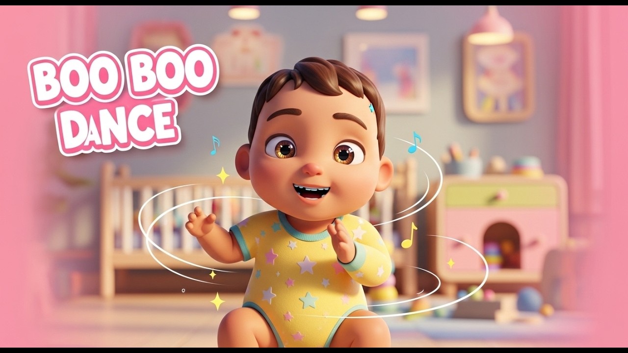 Baby Boo Boo Dance 🎶👶 | Fun Toddler Song | Cute Kids Nursery Rhymes #rhymes #babysongs