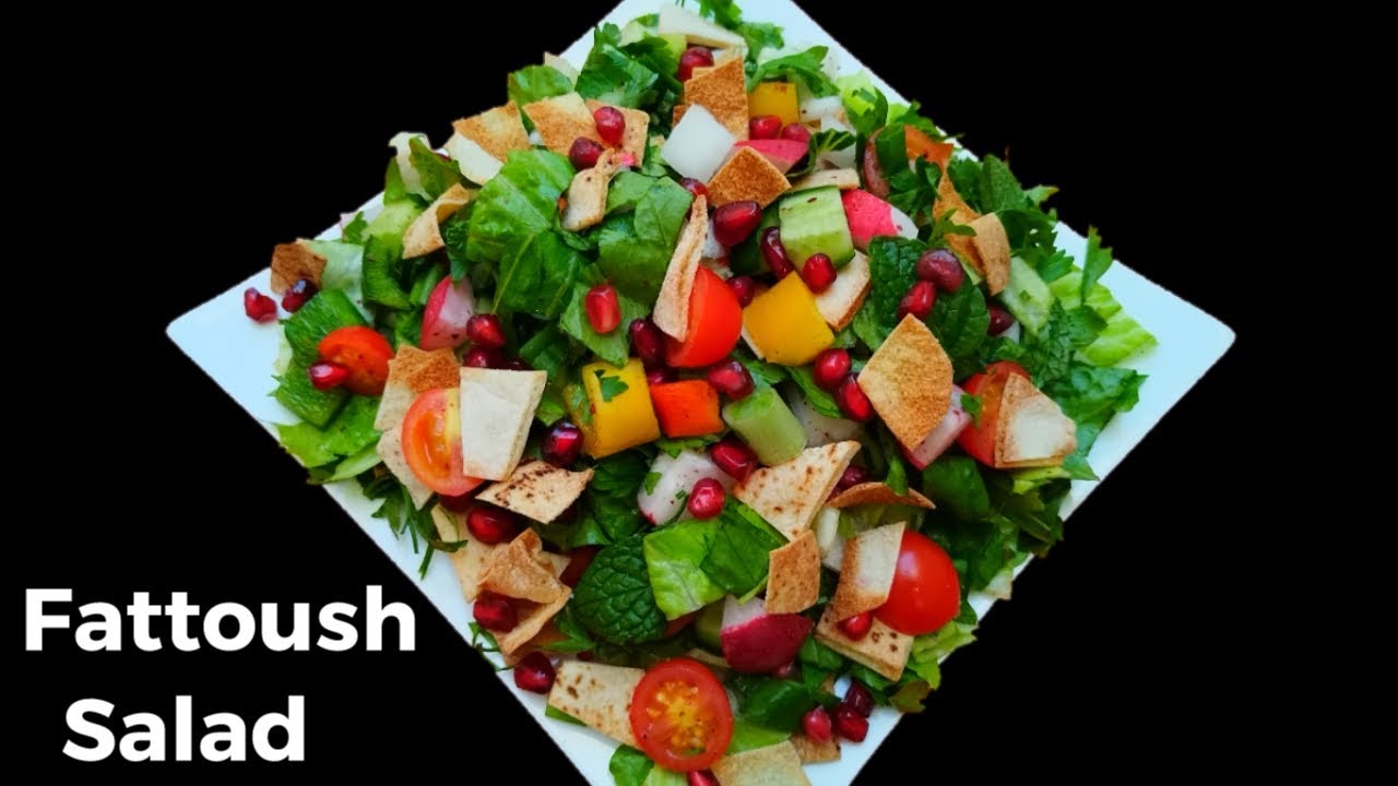 Fattoush Salad Recipe Arabic || Lebanese Fattoush Salad Recipe || Fattoush Salad For Weight Loss