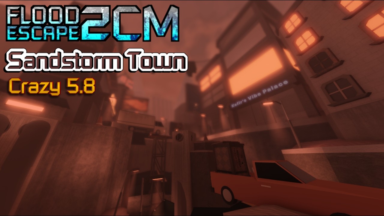 Flood Escape 2 Community Maps - Sandstorm Town + Rescue + Fails [Crazy 5.8]