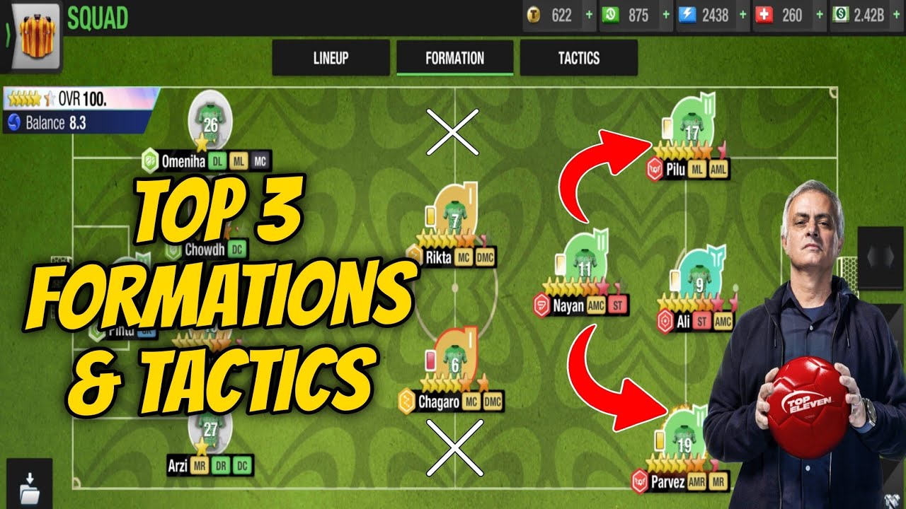 Top 3 Formations and Tactics in Top Eleven 2026