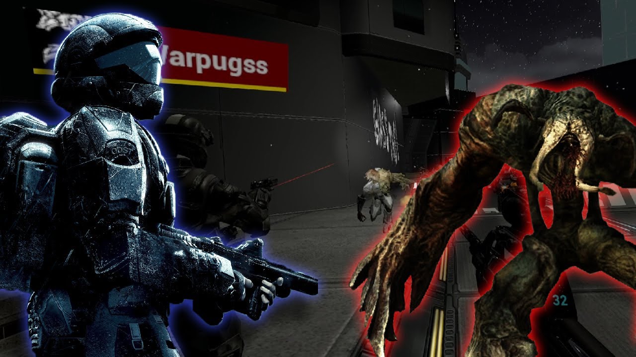 ODST vs the Flood in New Mombasa | Pavlov VR Custom Map