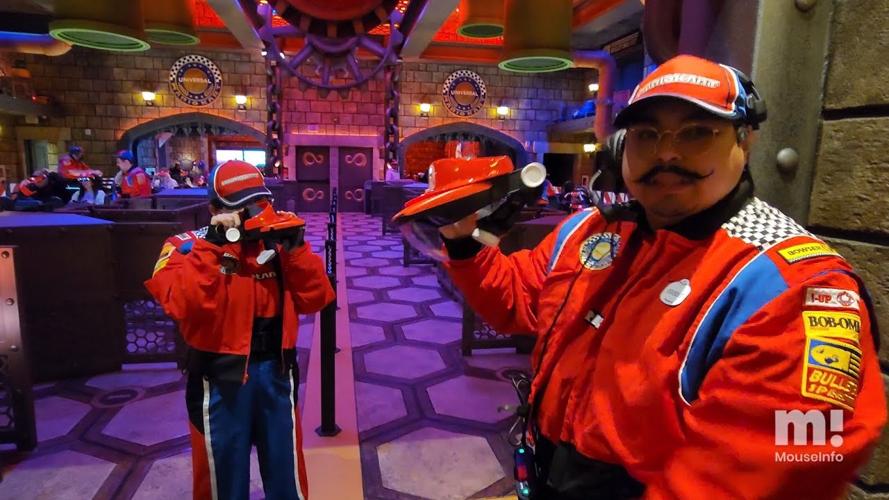 COMPLETE POV: Mario Kart: Bowser's Challenge attraction, Super Nintendo World, Hollywood (01-18-23)