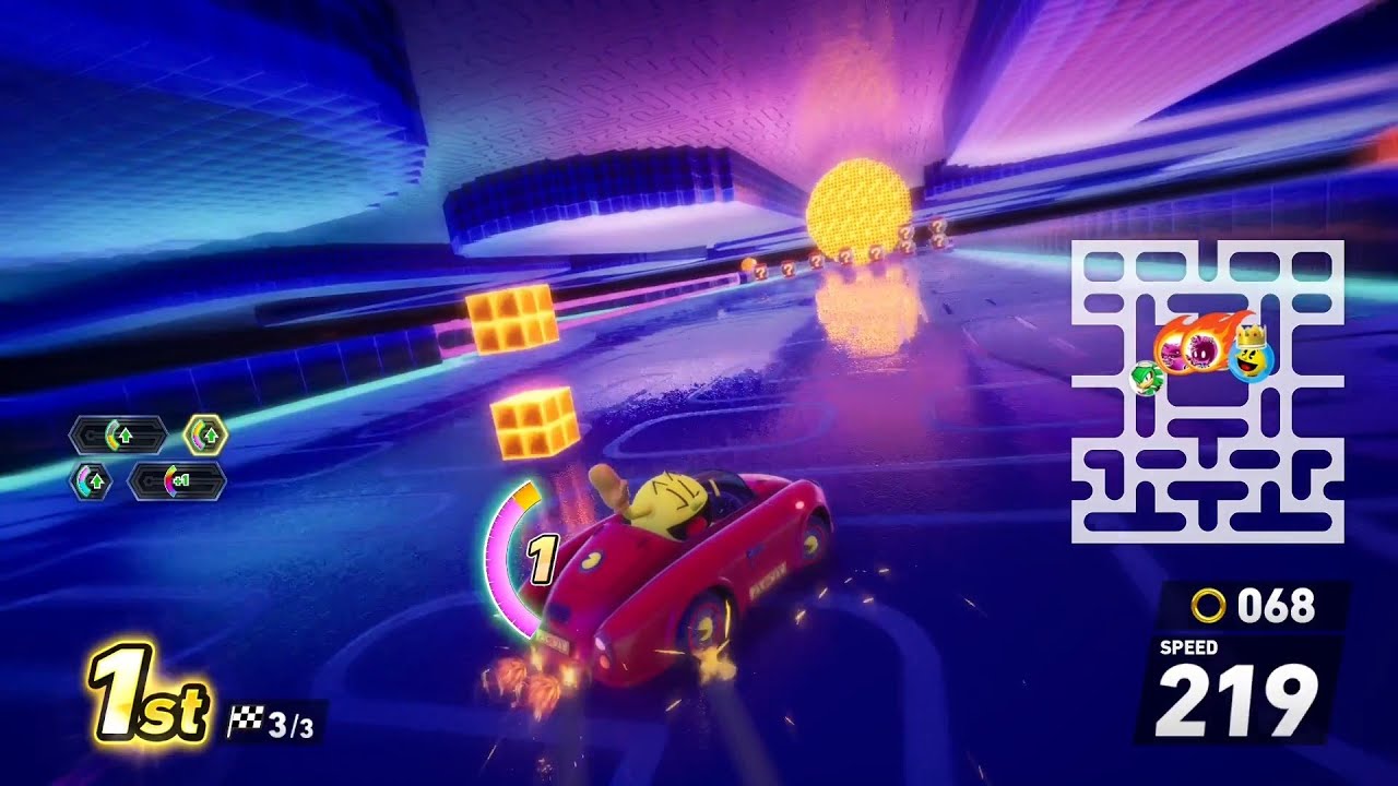 PAC-MAN Braves the Maze | PAC-MAN & Ghosts in Sonic Racing: CrossWorlds #sonicracingcrossworlds