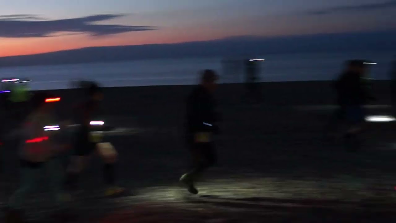 Urban Trail de Dieppe vidéo du départ plage 08, 02, 2025 By Jean Luc Rohaut