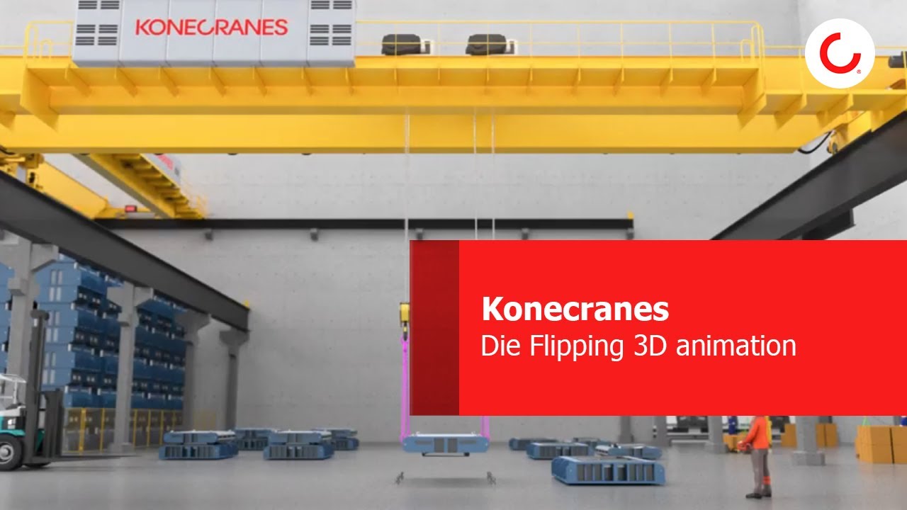 Konecranes Die Flipping 3D animation