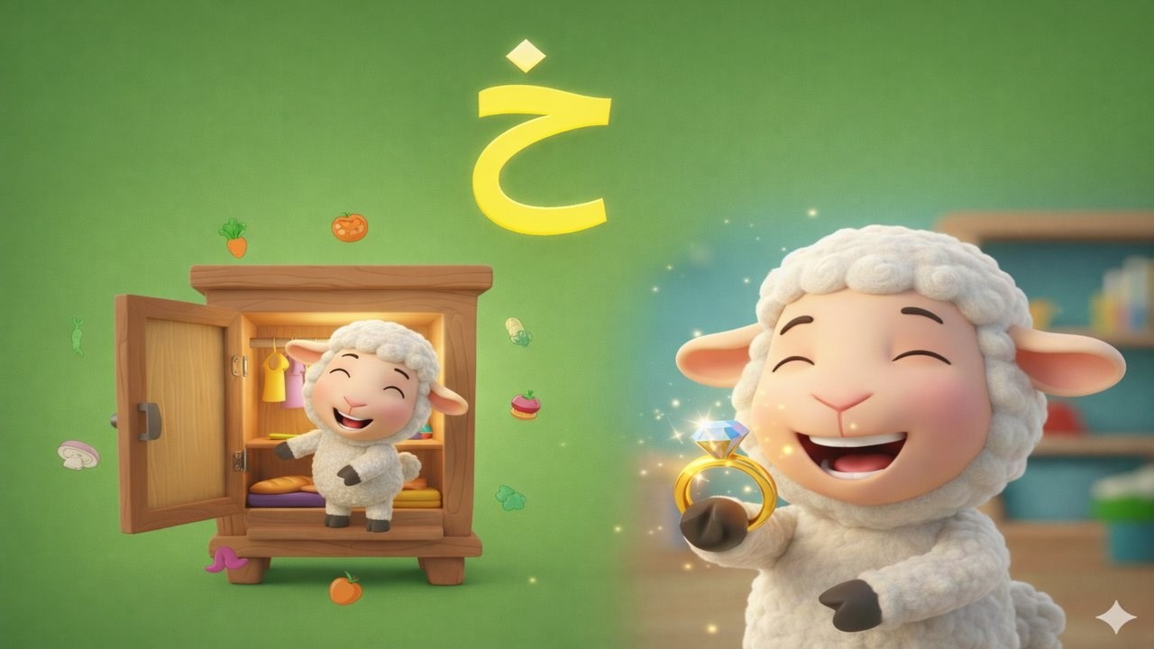 أغنية الخروف المرح وحرف الخاء 🐑 | أين وجد الخروف الخاتم؟ 💍