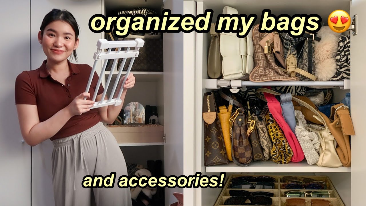 vlog | Organizing My Bags + Accessories! TURNED OUT SO NICE 😍 | Toni Sia