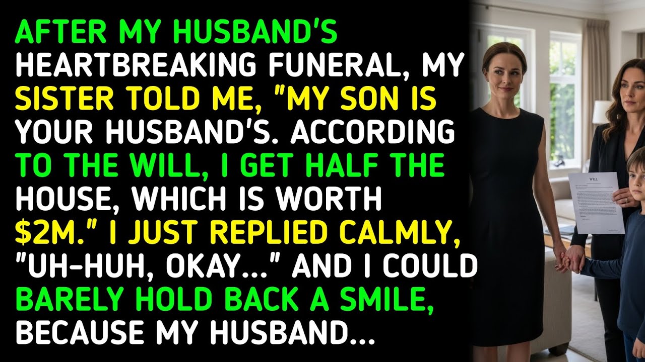 AFTER MY HUSBAND'S HEARTBREAKING FUNERAL, MY SISTER TOLD ME, 