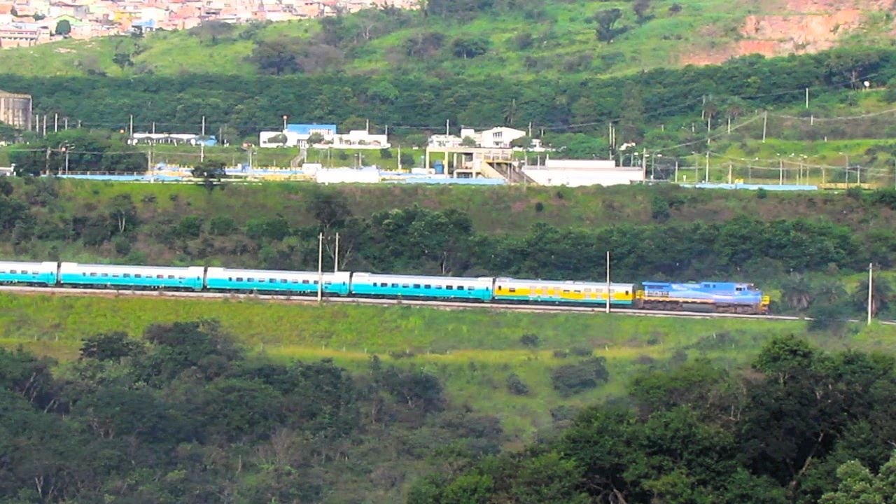 Novo Trem de Passageiros da Vale na Estação Central de BH e Em Seguida Passando Por Sabará-(MG)
