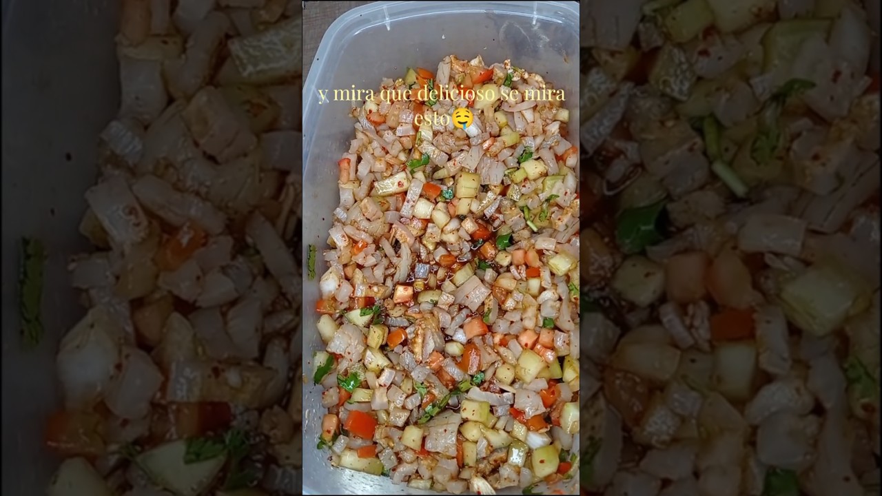 ceviche de cueritos 🤤 #ceviche #cueritos #recetafacil #botana #facil #receta