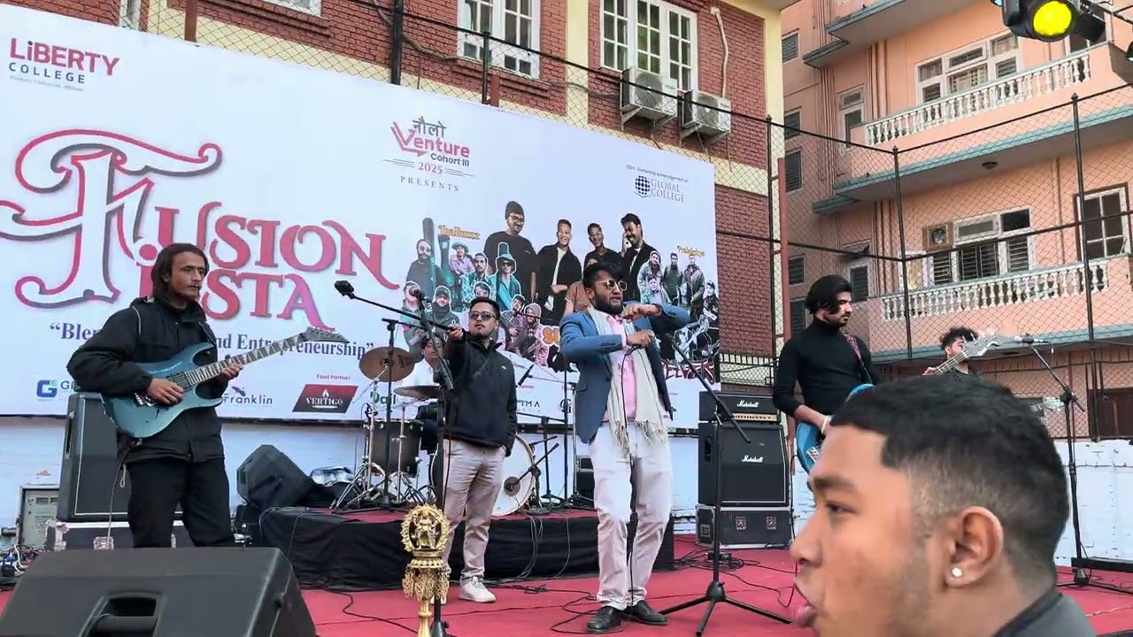 🎤 “Priti Basyo” - Nima Rumba Cover by Saksham Pokhrel | Live at Liberty College 🎸