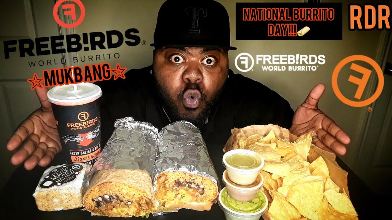 FREEBIRDS WORLD BURRITOS MUKBANG|