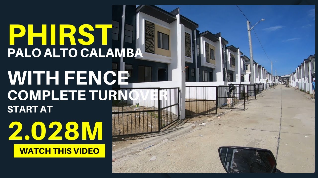 With free fence and complete turnover | Phirst Park Homes Calamba | Inquire Here