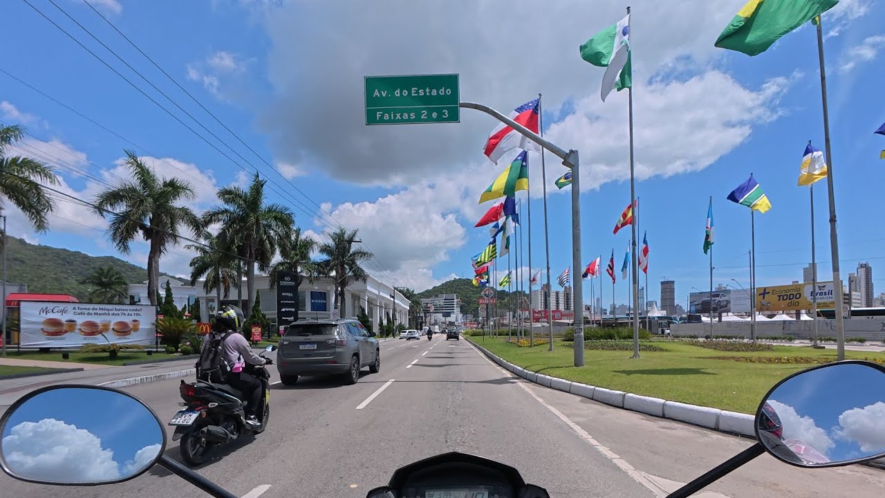 Uma volta pela Avenida do Estado Dalmo Vieira em Balneário Camboriú SC 12/12/24