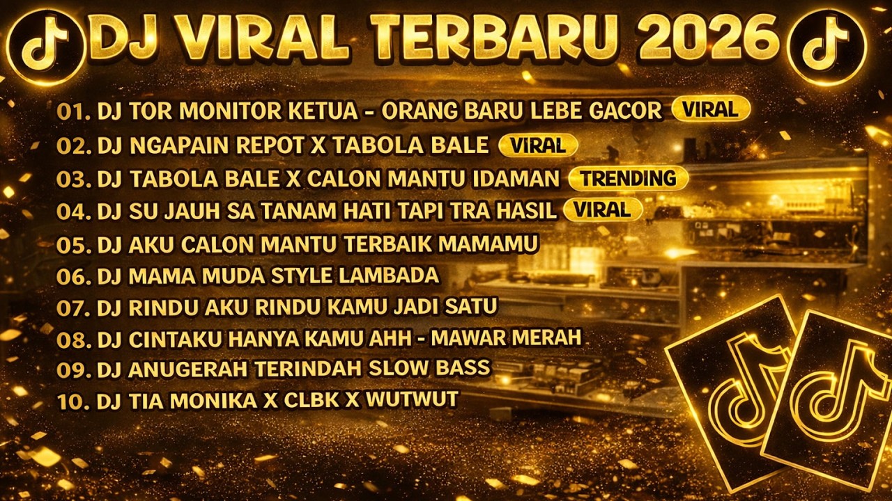 DJ Viral Terbaru 2026 🔥 DJ Slow Bass Tiktok Mengkane TOR Monitor Ketua, Tabola Bale, Mama Muda