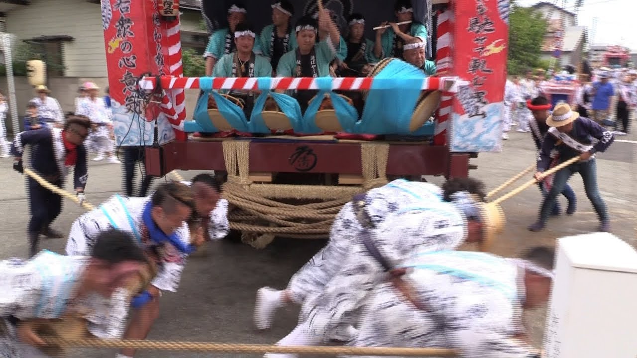 【土崎港祭り2019】③　21日朝 穀保町へ参集する曳山
