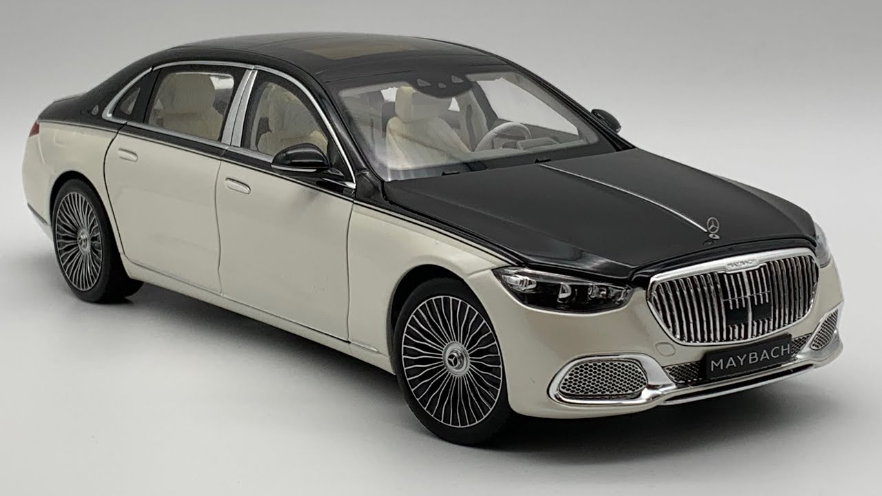 Mercedes-Maybach S680 X223 white/black Norev 1:18