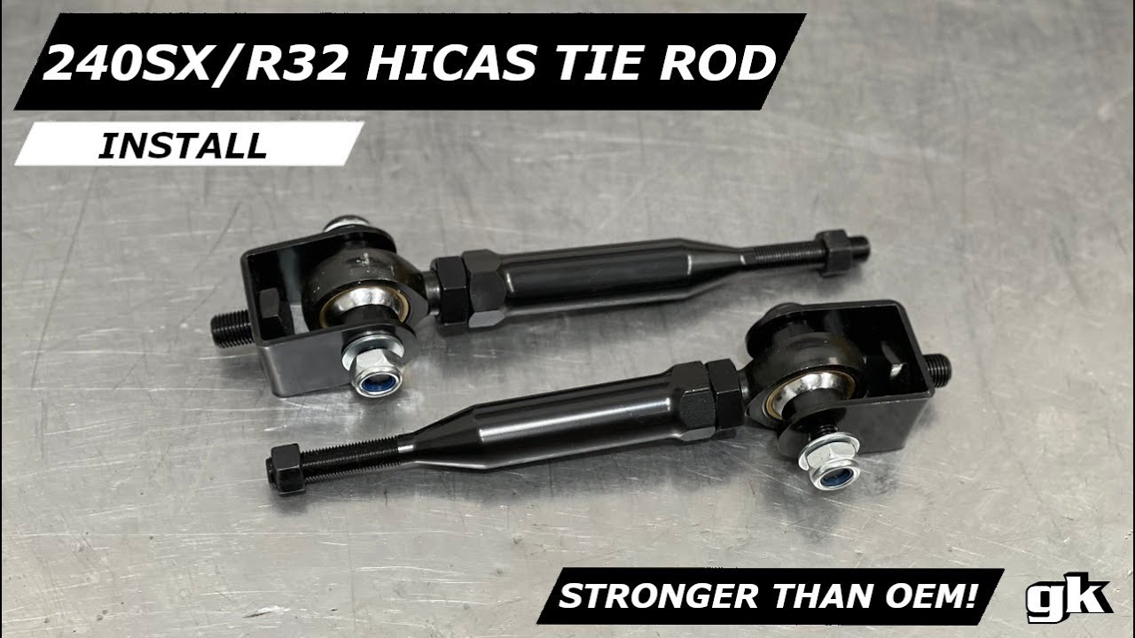 Gktech 240sx R32 Hicas Tie Rod Replacement Kit - Install
