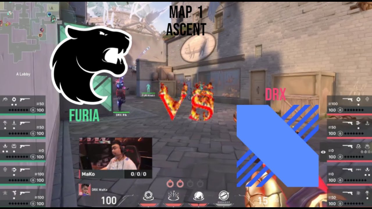 Furia vs DRX - MAP 1 ASCENT - VCT Champions Istanbul 2022 - Group Day 3