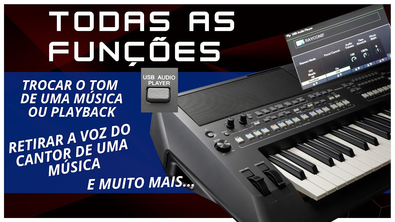#sx600  Todas as FUNÇÕES do USB AUDIO PLAYER #yamaha