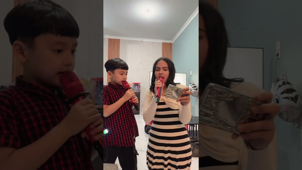 Nyanyi bareng mama di ulang tahun abang Ozzie 🥰✨