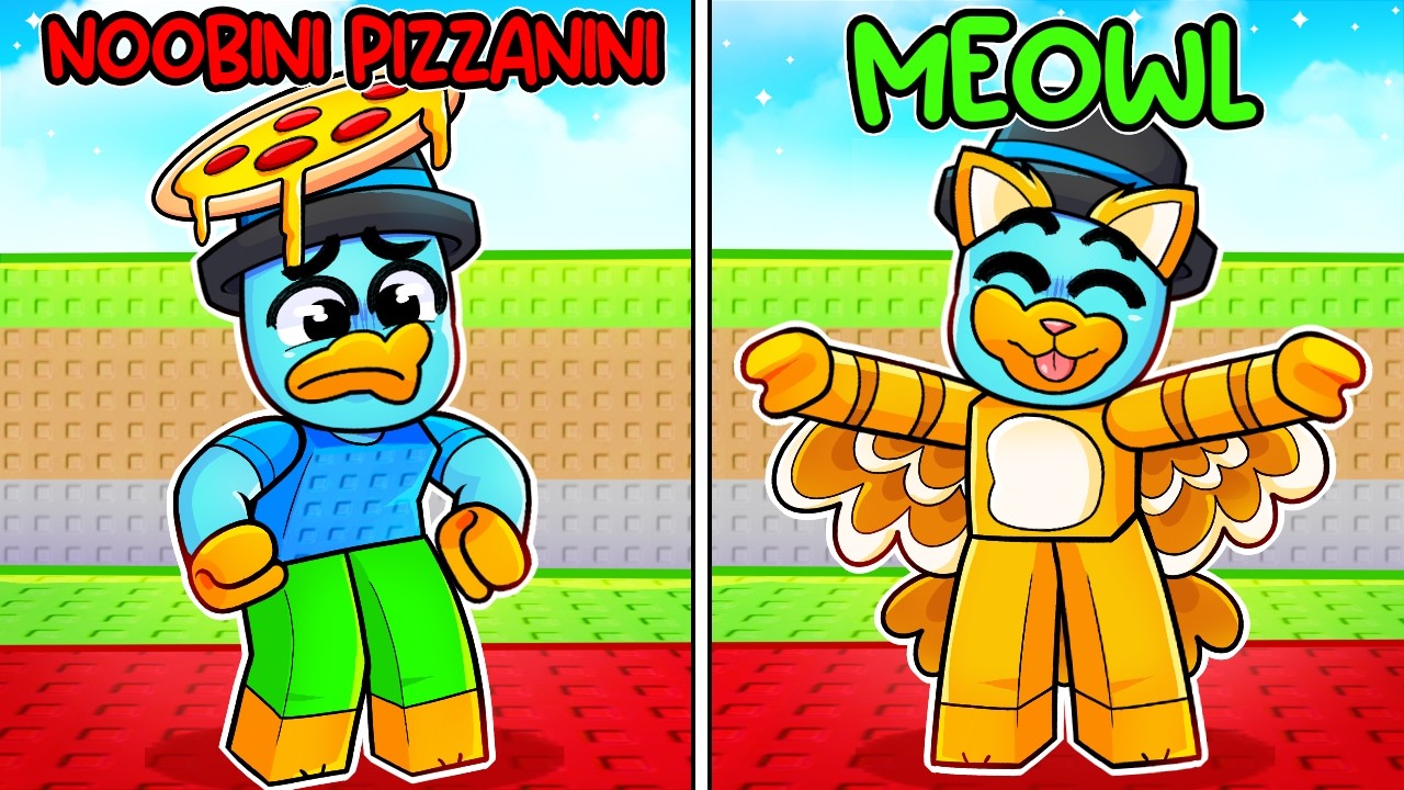 Evolucioné de Noobini Pizzanini Hasta MEOWL en Steal a Brainrot!