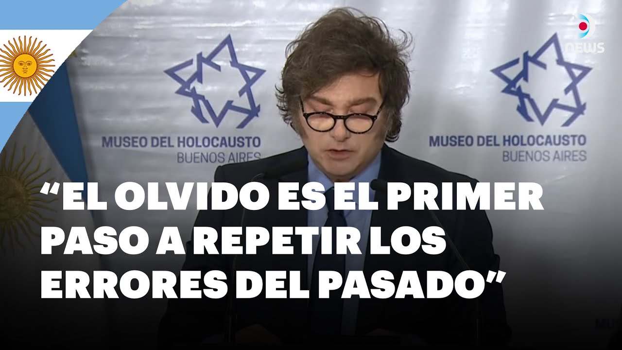 🕯️Argentina: La palabra de Javier Milei durante el homenaje en el museo del holocausto | DNews