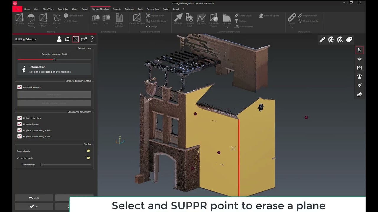 Cyclone 3DR: Building Extractor shortcuts