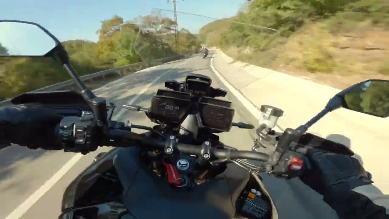 Yamaha Tracer 9 Gt & Ducati Pikes Peak V4 Cornering at Mountain Roads