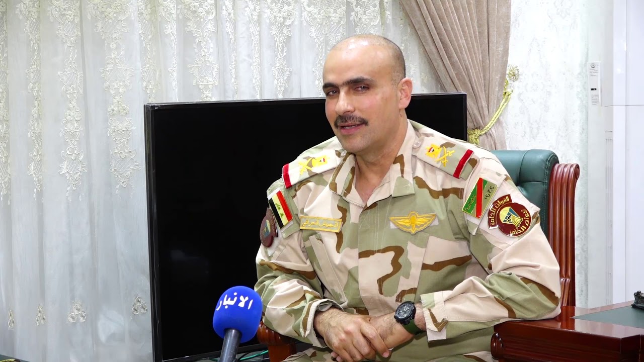 وفد من اهالي منطقة سن الذبان يزور قائد عمليات الأنبار لتقديم الشكر على رفع سيطرة الشهيد طالب وجهوده