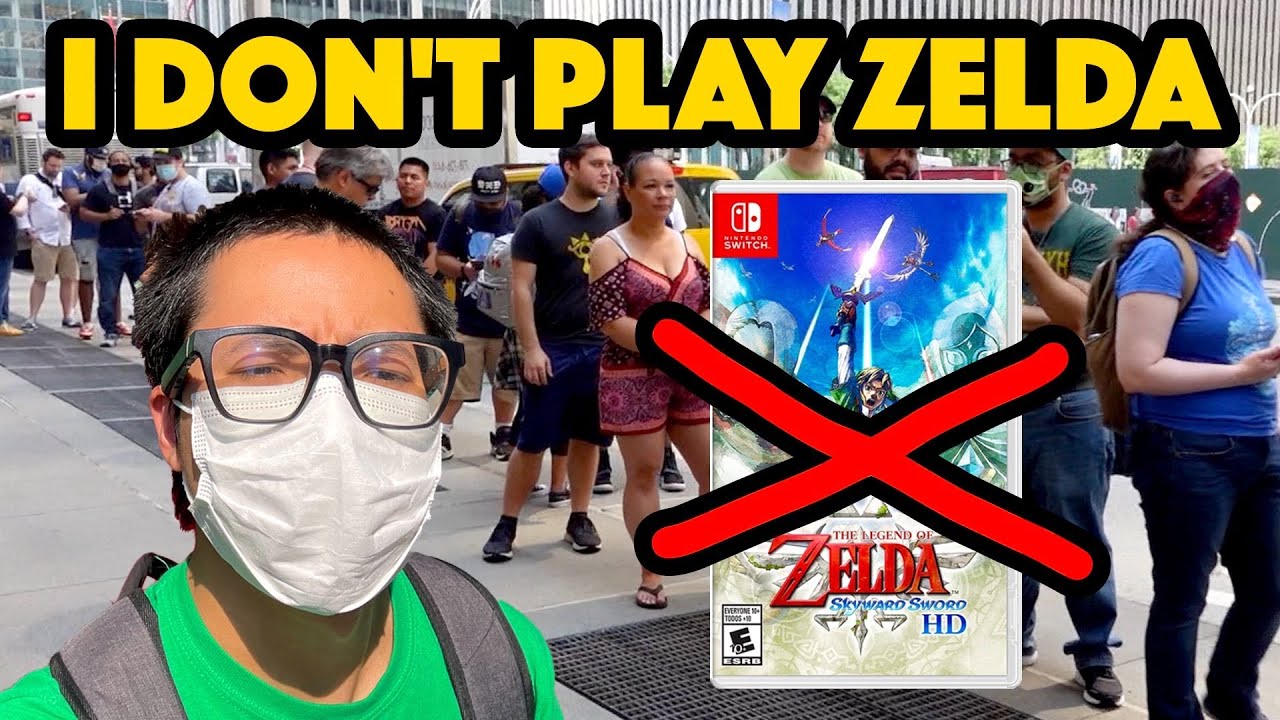 NON-ZELDA FAN WAITS IN LINE FOR ZELDA