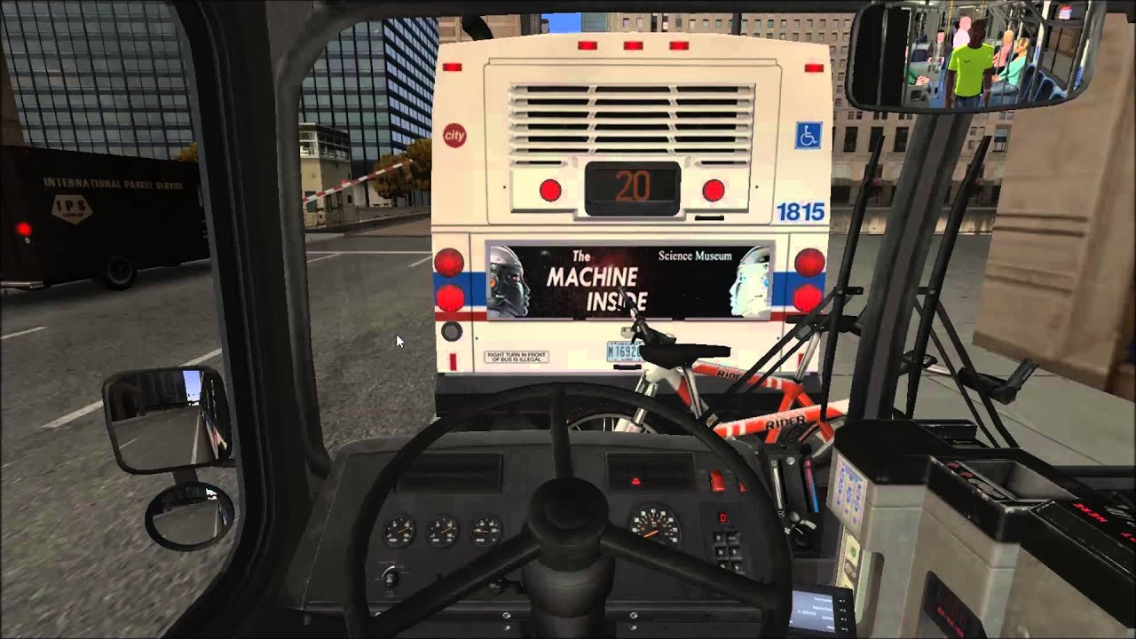 OMSI Chicago -- Round trip on Route 124 with Articulated Bus (HD)