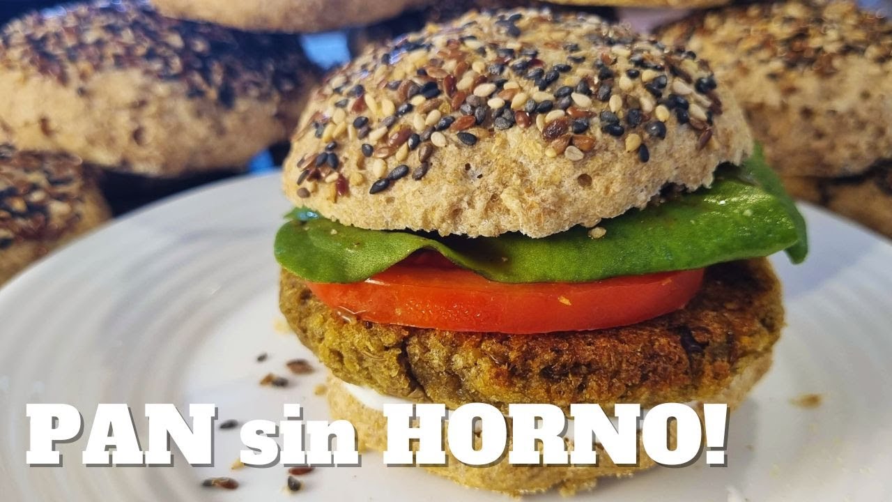 PAN de AVENA para Sandwich SIN PRENDER EL HORNO🔥  Vegetal al 100% 💚