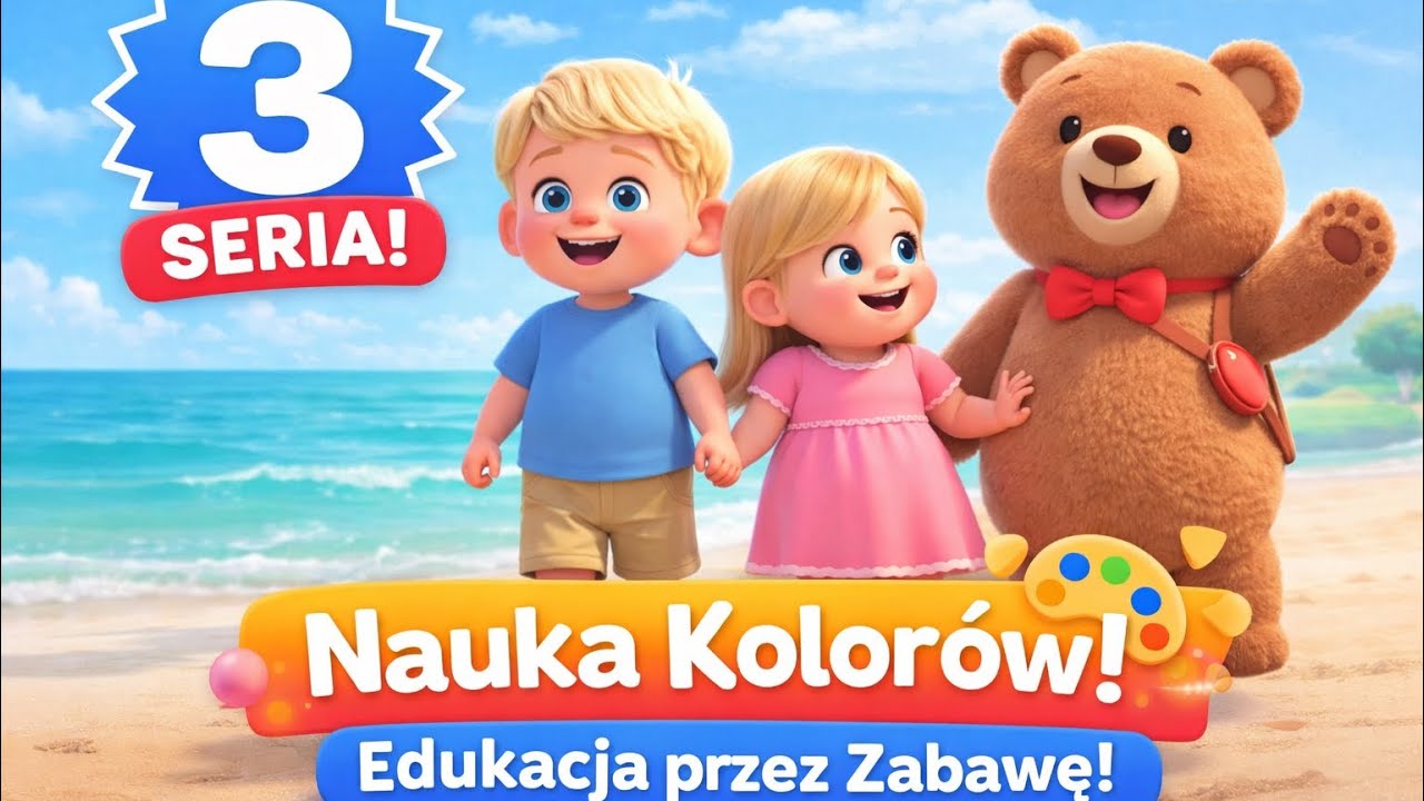 Nauka Kolorów 🎨 Seria 3 | Wesoła Piosenka i Animacja dla Dzieci