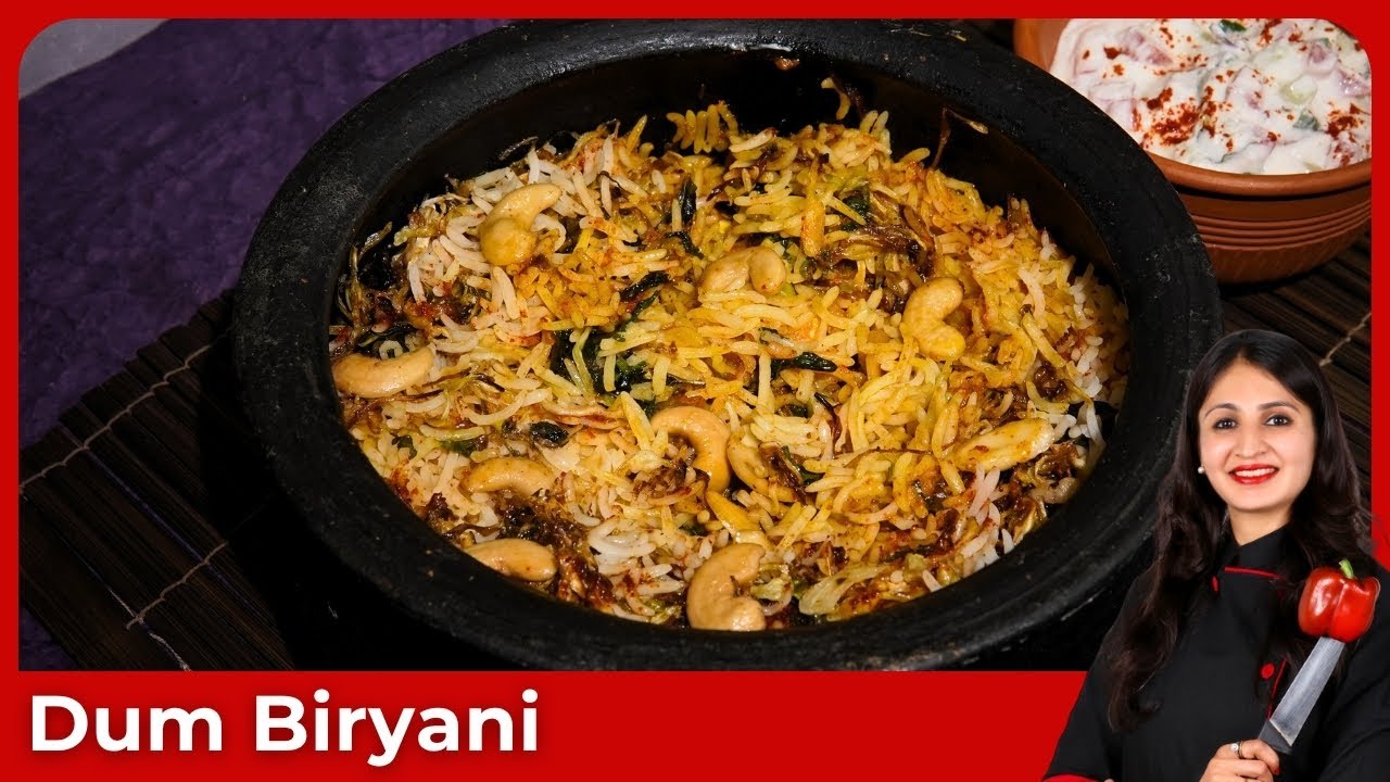 Jain Dum Biryani Recipe, No Onion No Garlic Biryani, Jain Dum Biryani with Jain Birista