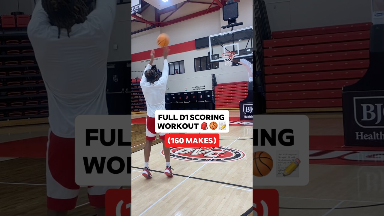 Full D1 Scoring Workout 🏀 #division1 #basketball #workout #tips #shorts