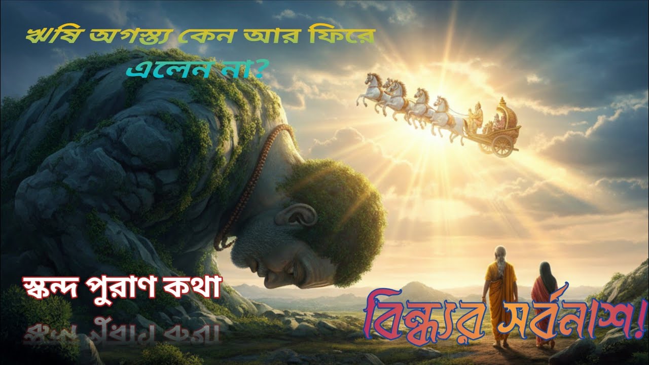 কেন বিন্ধ্য পর্বত চিরকাল মাথা নিচু করে থাকে? || অগস্ত্য যাত্রার রোমাঞ্চকর কাহিনী || Harinam Kevalam