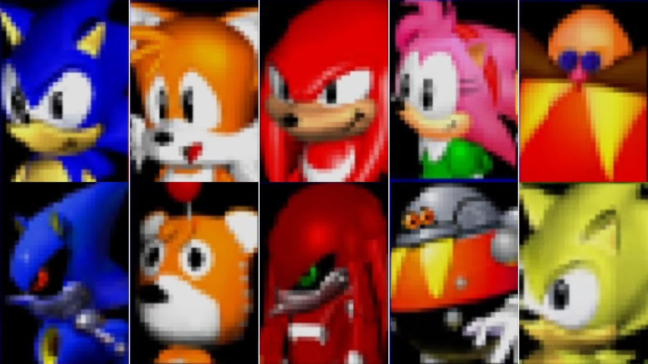 Sonic R (GCN) All Playable Characters