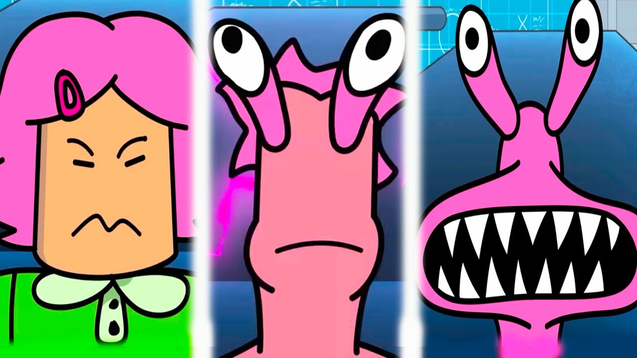 РАДУЖНЫЕ ДРУЗЬЯ - ИСТОРИЯ РОЗОВОГО ! - BLUE Has an Evil TWIN SISTER?! (Rainbow Friends)