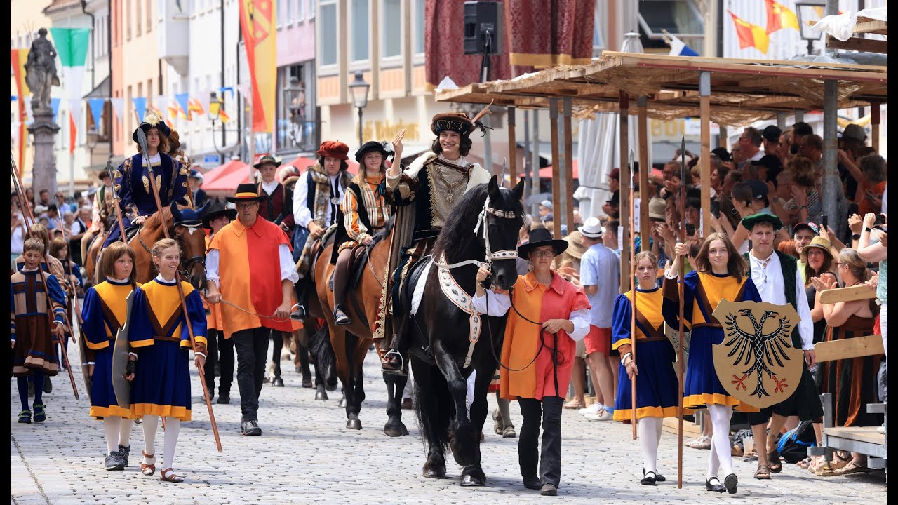 Tänzelfest 2024 in Kaufbeuren - der Umzug live