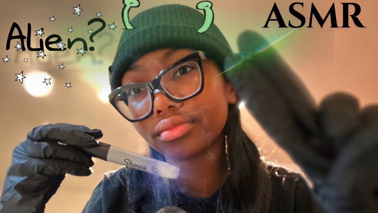 ASMR you are a ALIEN…. INSANE👽 (granted tingles 1000%) alien language, light, gloves, twist 