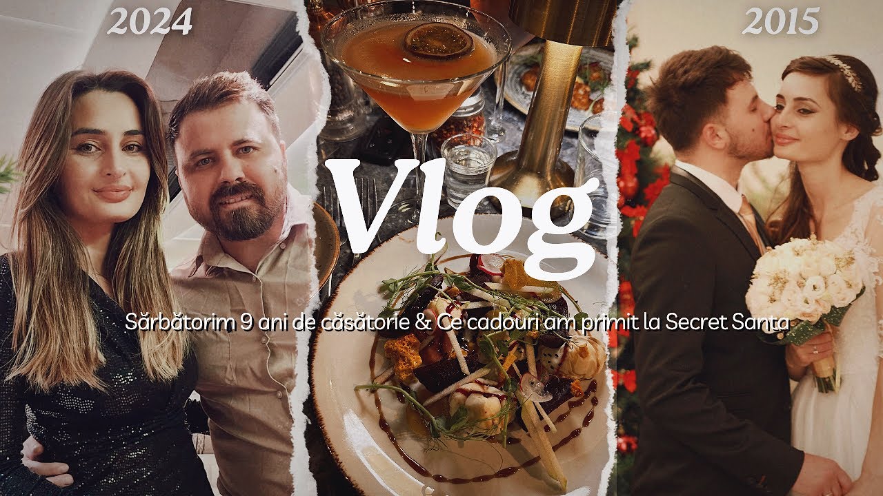 VLOG 🤍 Sărbătorim 9 ani de căsătorie | Vă dau o veste & Ce cadou am primit la Secret Santa